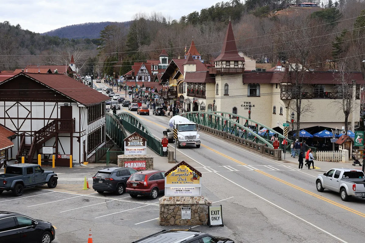 Helen's Alpine-style Main Street in the North Georgia mountains