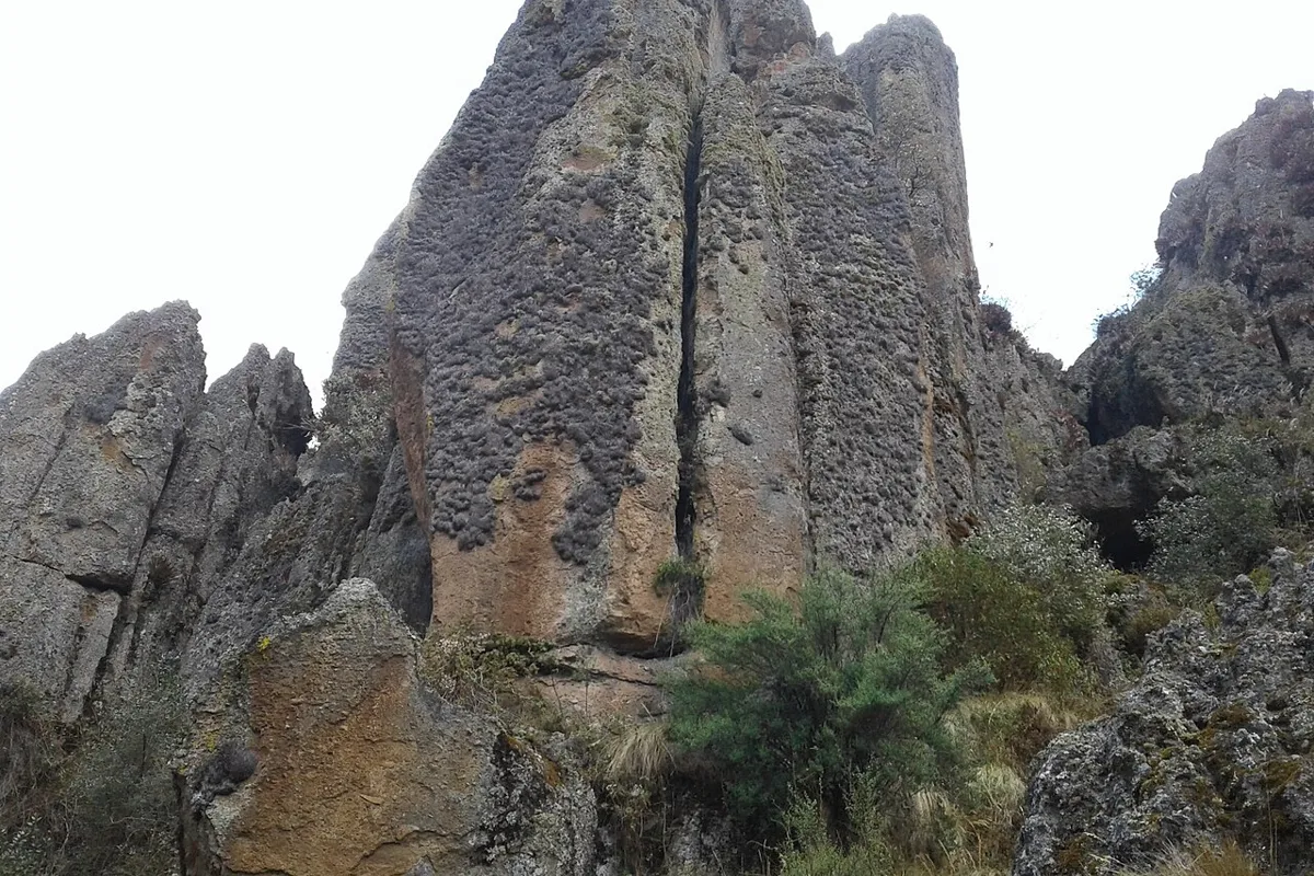 Los Frailones, the eroded stone towers of the Cumbemayo stone forest