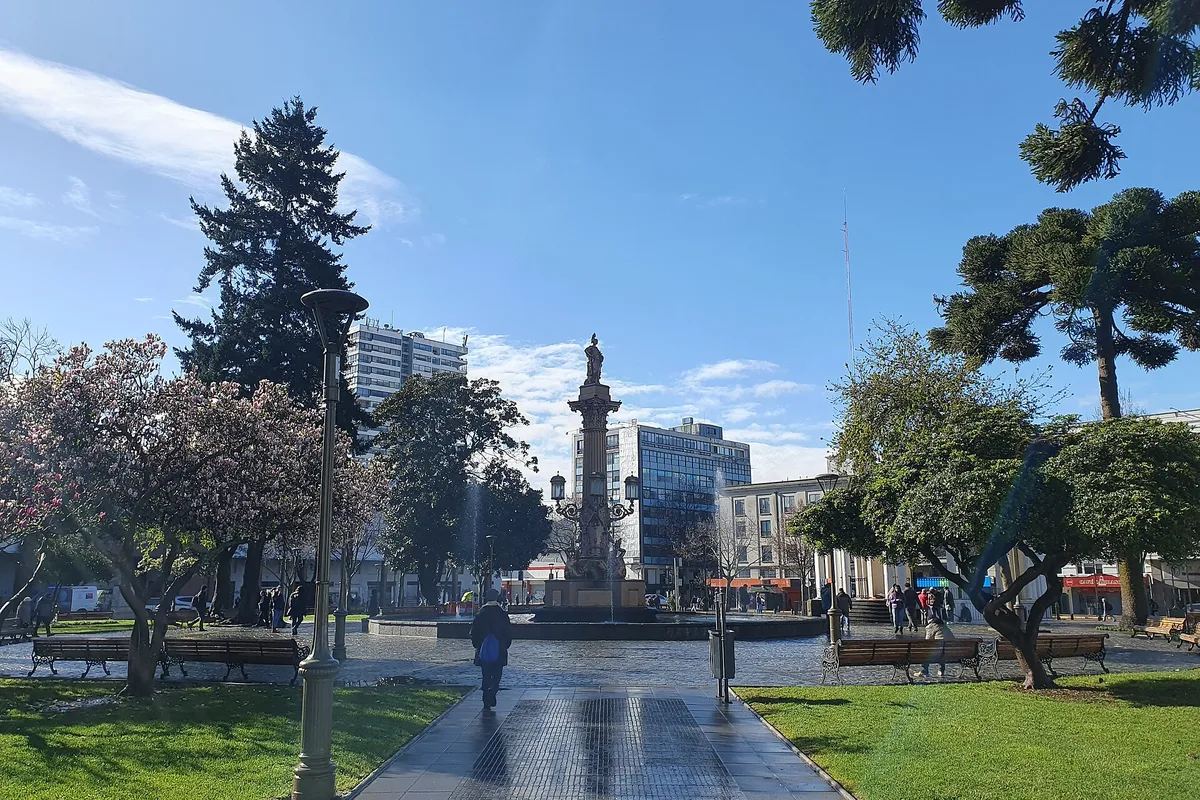 Plaza Independencia, the main square of Concepción