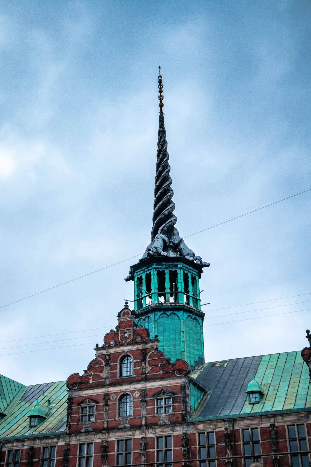 The dragon spire of the old Stock Exchange