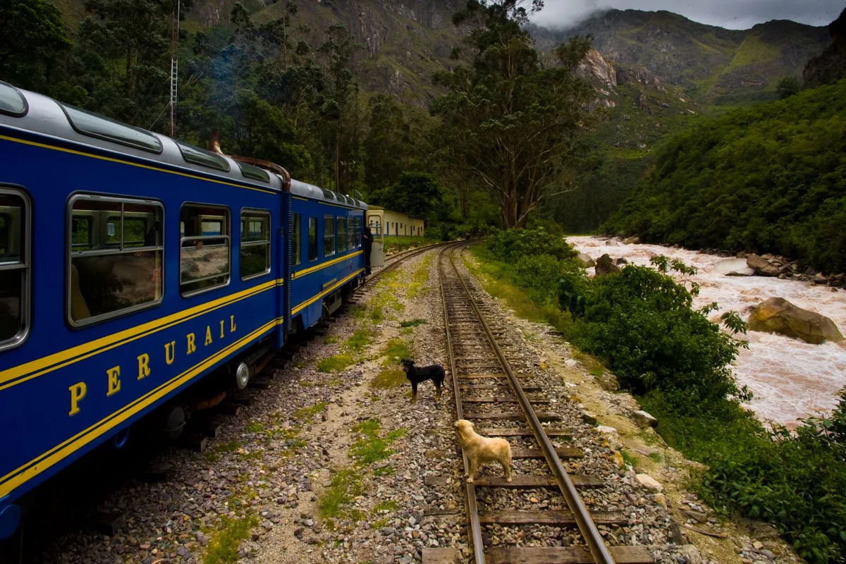 PeruRail train on the Machu Picchu line