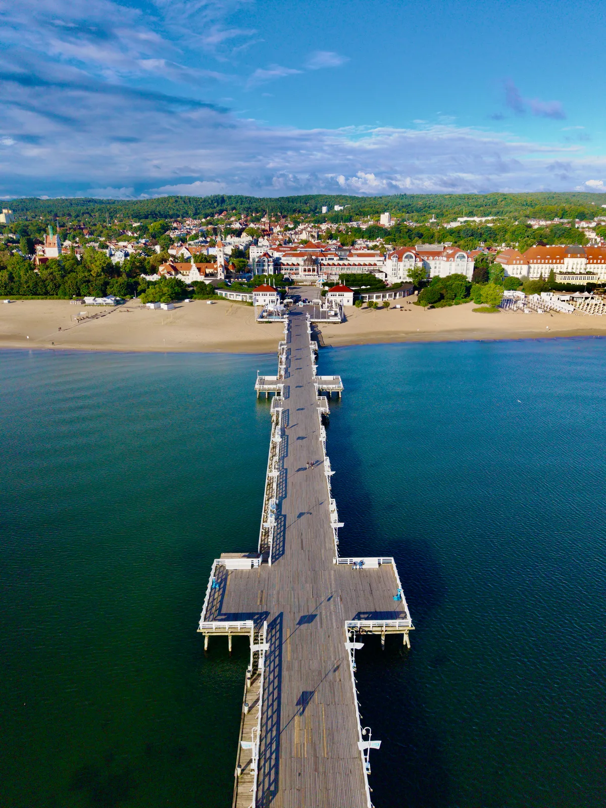 Sopot's wooden pier stretching into the Baltic