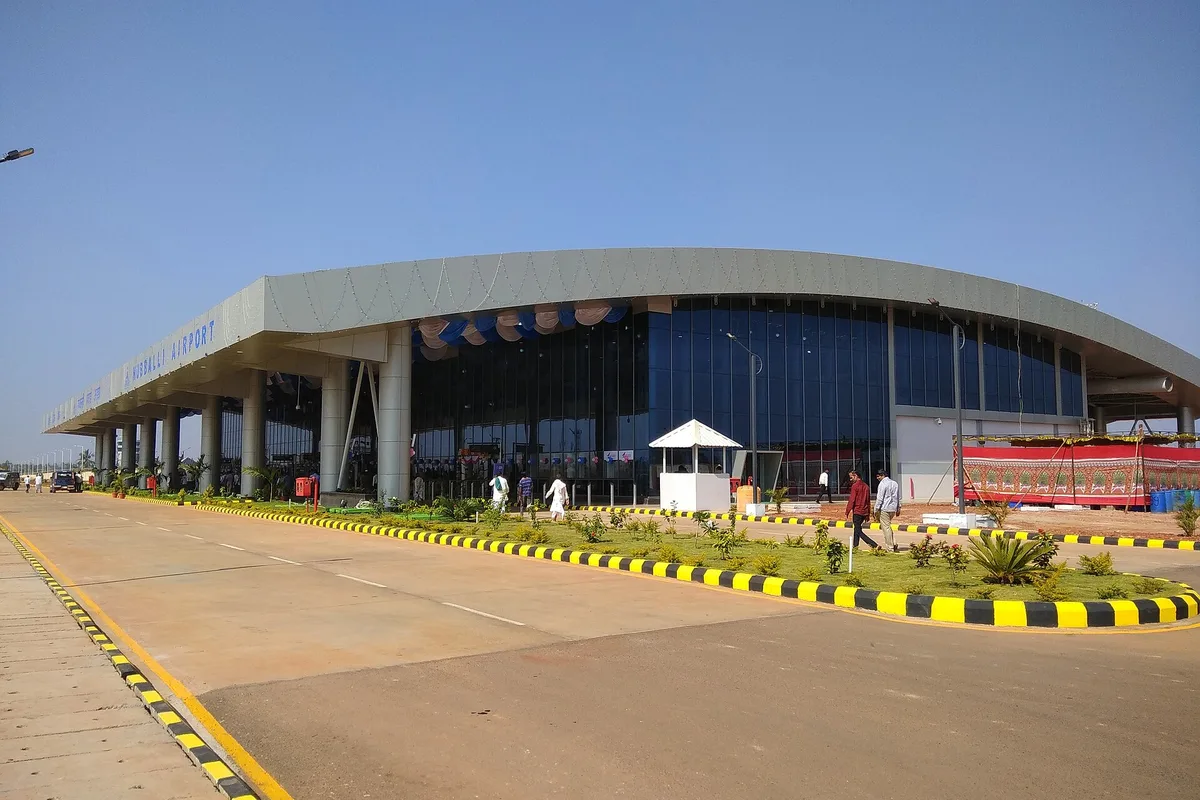 The new terminal at Hubballi Airport, Hampi's main air gateway