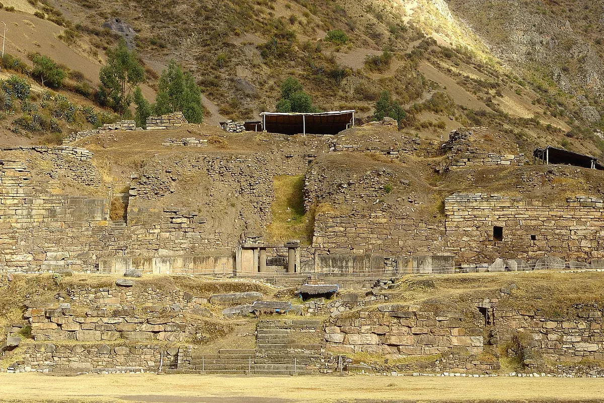 The stone terraces of El Castillo at Chavín de Huántar