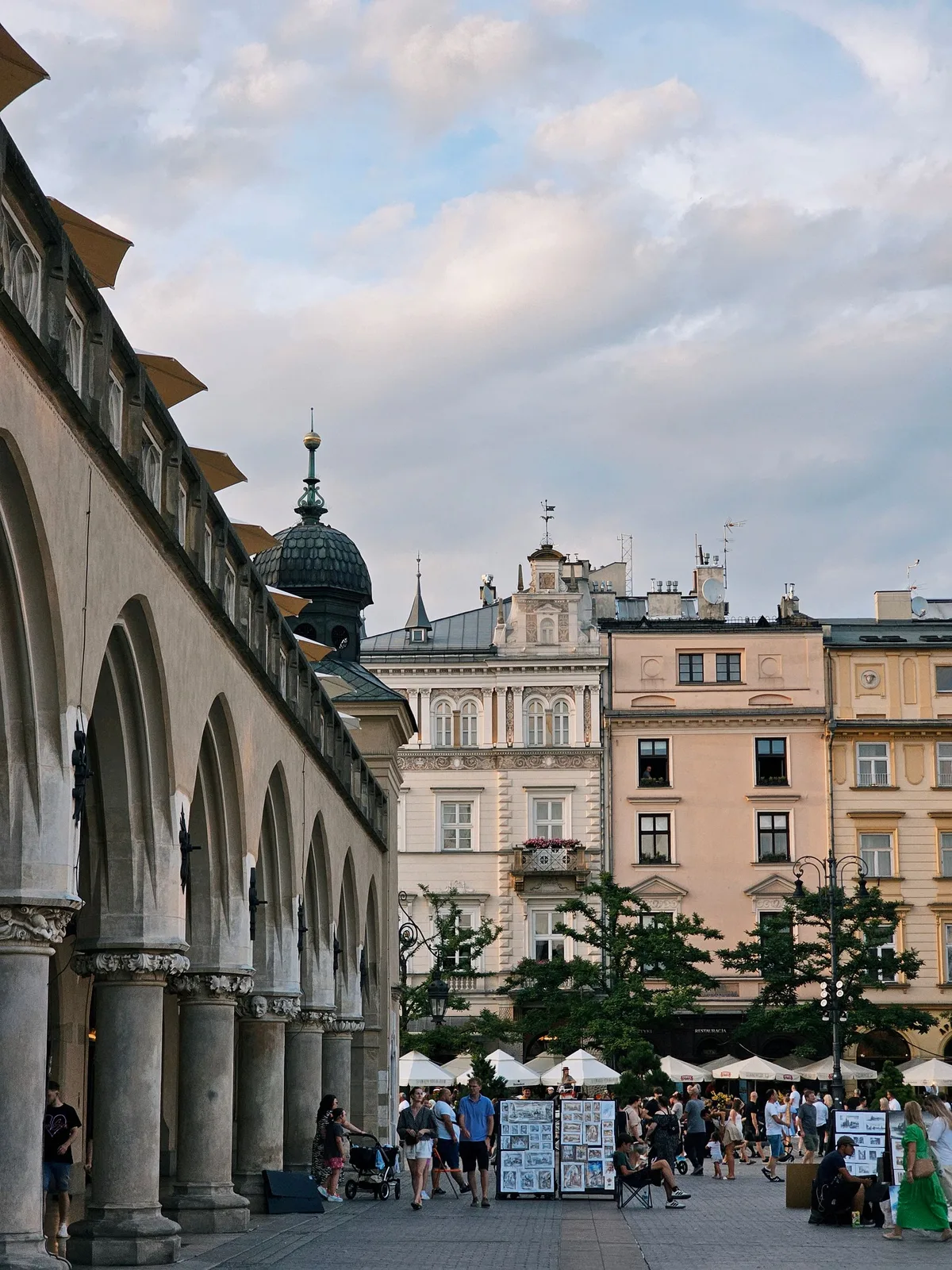 The Cloth Hall arcades on Kraków