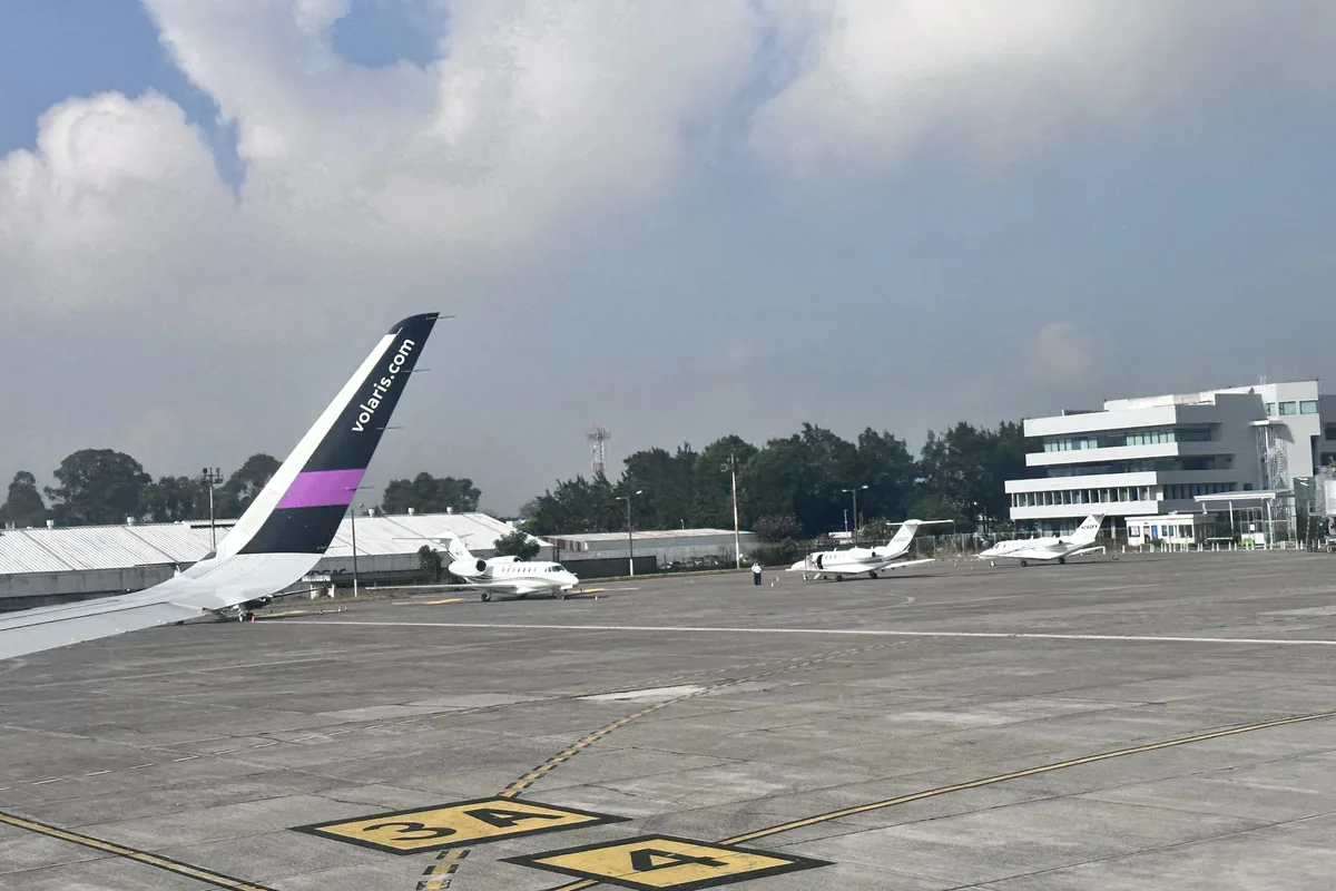 The apron at La Aurora International Airport in Guatemala City, the gateway for Lake Atitlan