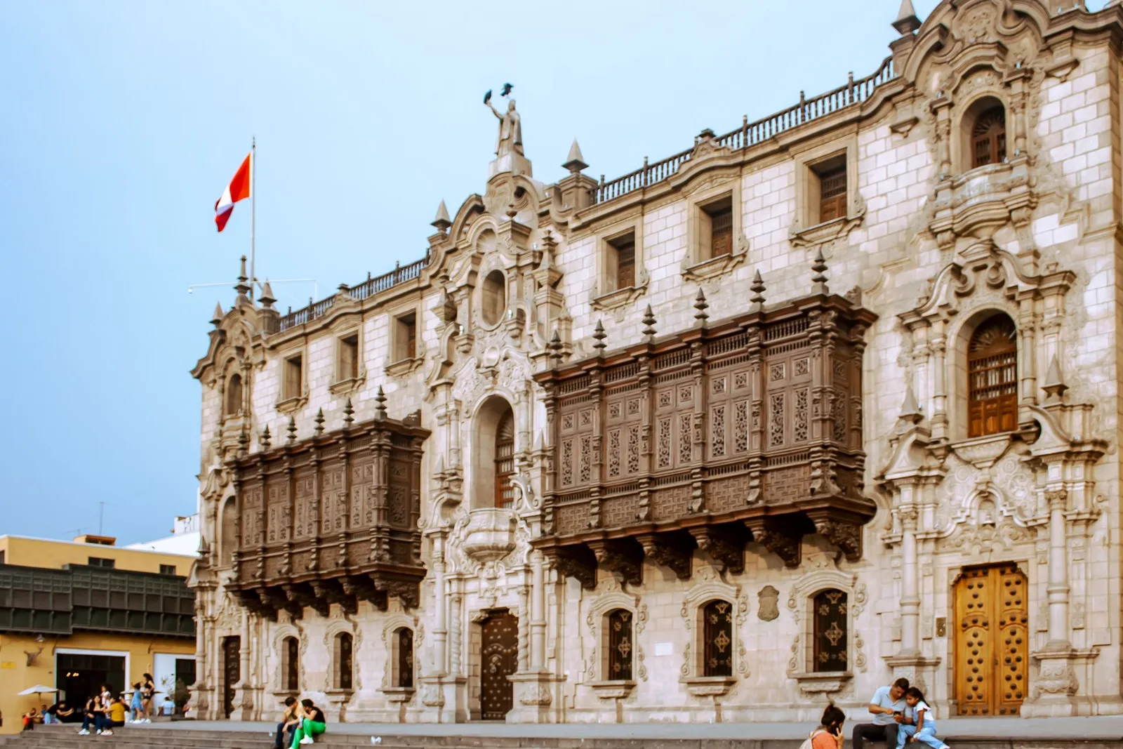 Plaza Mayor and the cathedral in Lima's Historic Centre