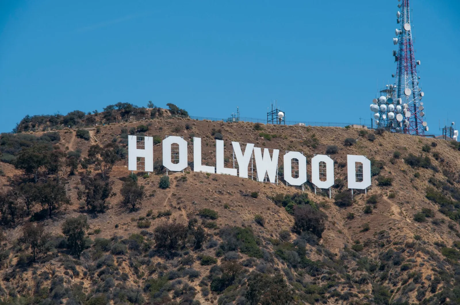 Hollywood Sign above Los Angeles