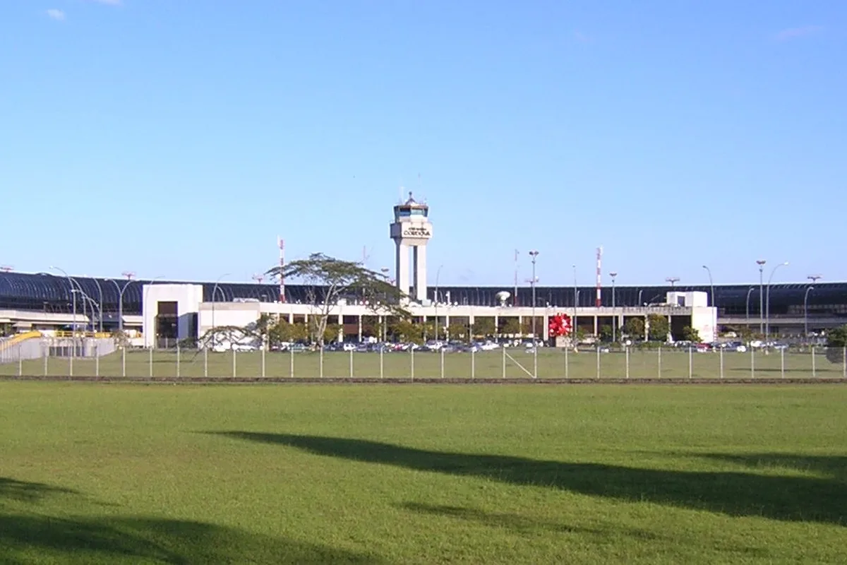 The terminal frontage at Jose Maria Cordova International Airport in Rionegro