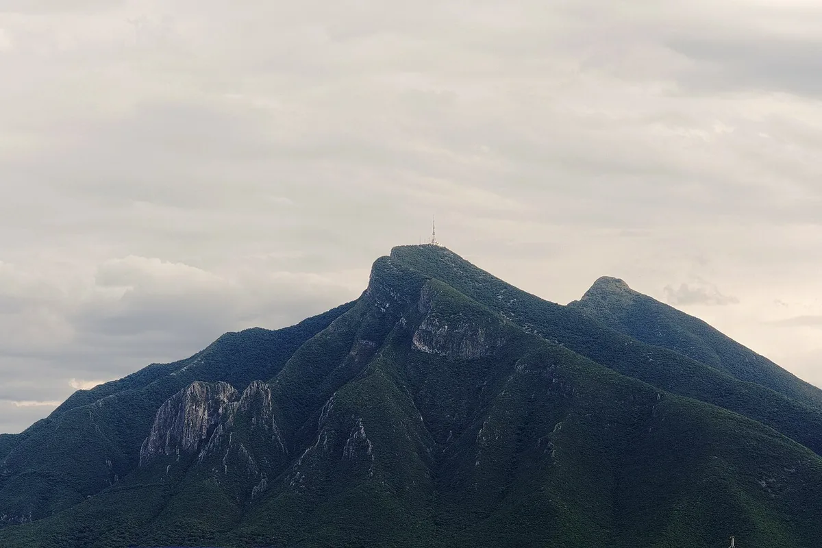 The saddle-shaped Cerro de la Silla, Monterrey
