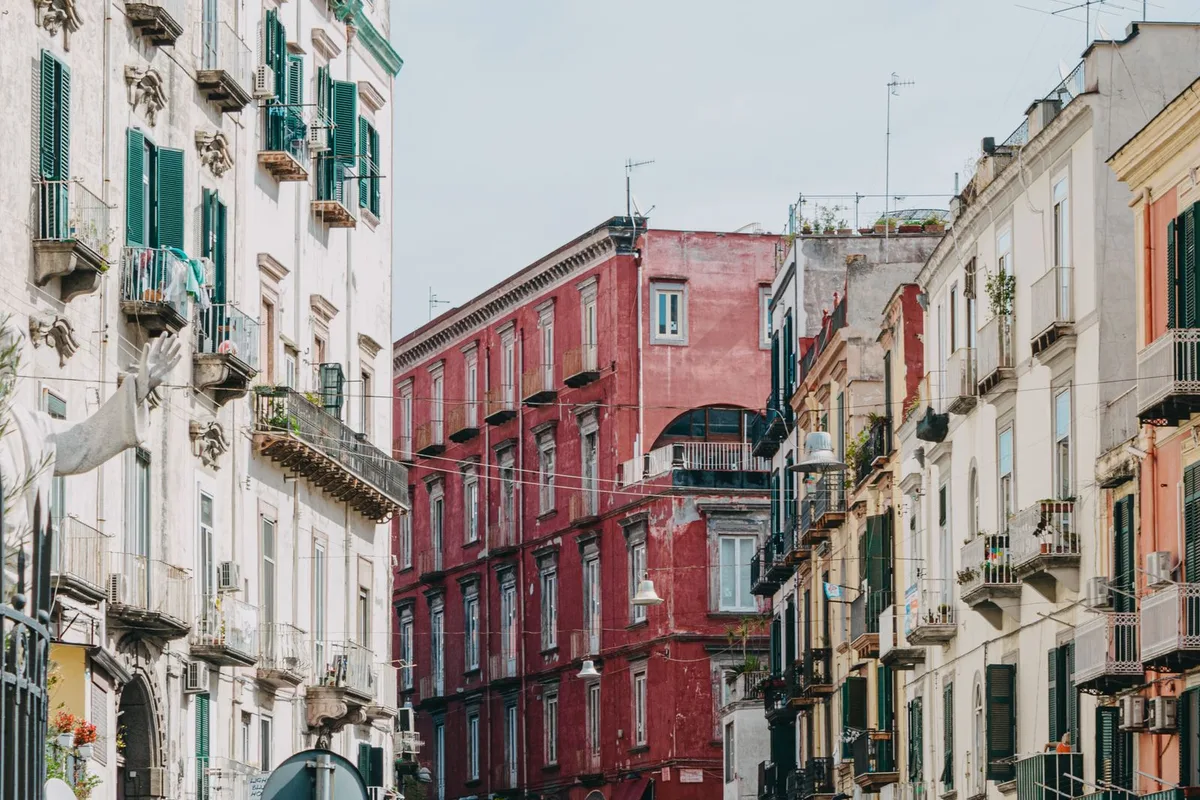 A steep old-town street in the centro storico