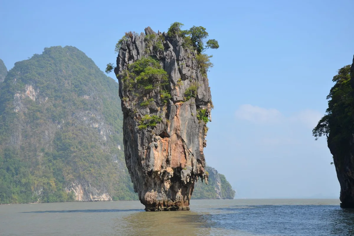 James Bond Island, the Ko Tapu pinnacle in Phang Nga Bay