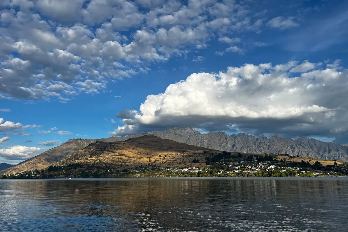 The Remarkables across the blue water of Lake Wakatipu