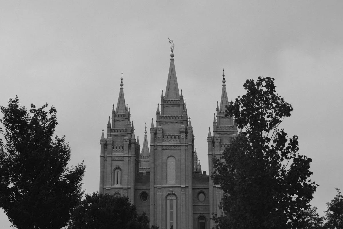 The spires of the Salt Lake Temple at Temple Square