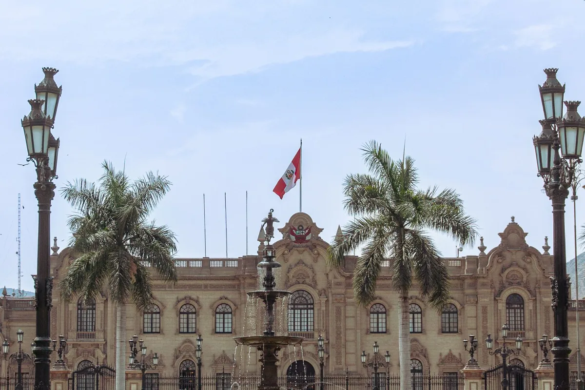 The old Correo Central building on Plaza de Armas, Santiago